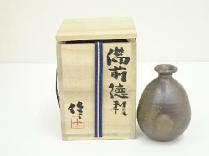 備前焼　稲荷徳利（共箱）